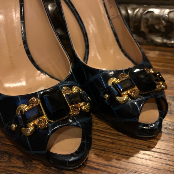 Giuseppe Zanotti | croc and jeweled heels - Picture 2 of 8